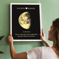 CUSTOM ART REAL MOON PHASE