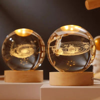 Crystal Ball With Base Galaxy 3D