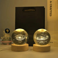 Crystal Ball With Base Galaxy 3D