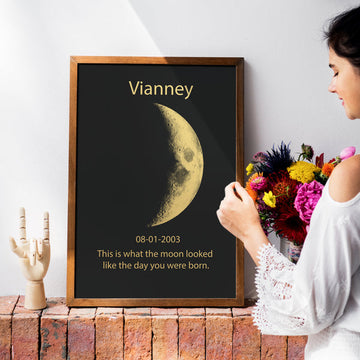 CUSTOM ART REAL MOON PHASE