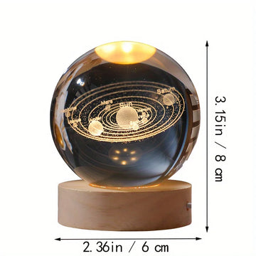 Crystal Ball With Base Galaxy 3D